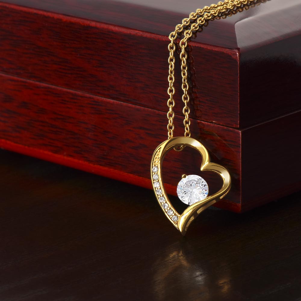 Valentine's Day To My Beautiful Wife Forever Love Necklace