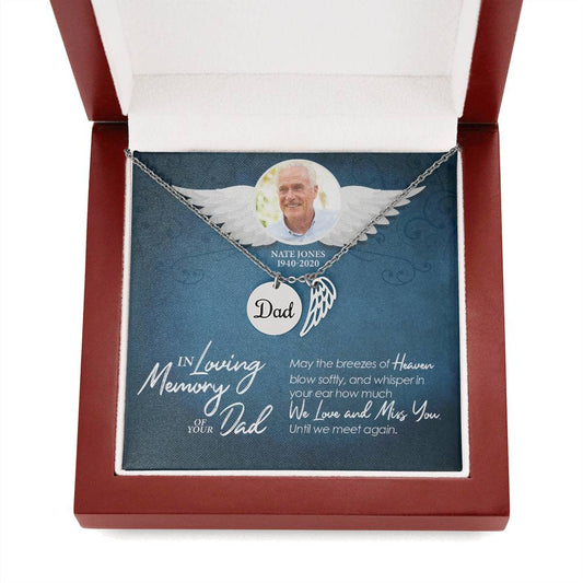 In Loving Memory of Your Dad Memorial Necklace