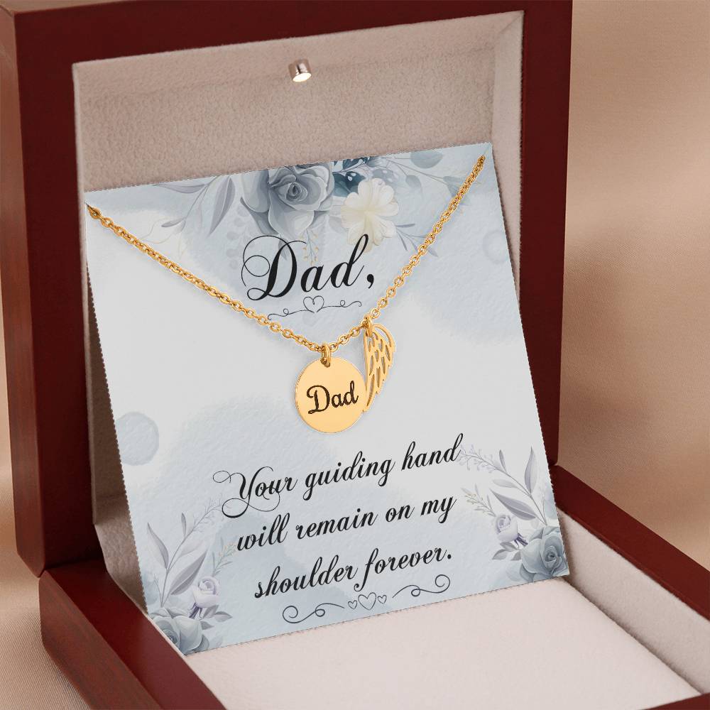 Dad Your Guiding Hand Memorial Necklace