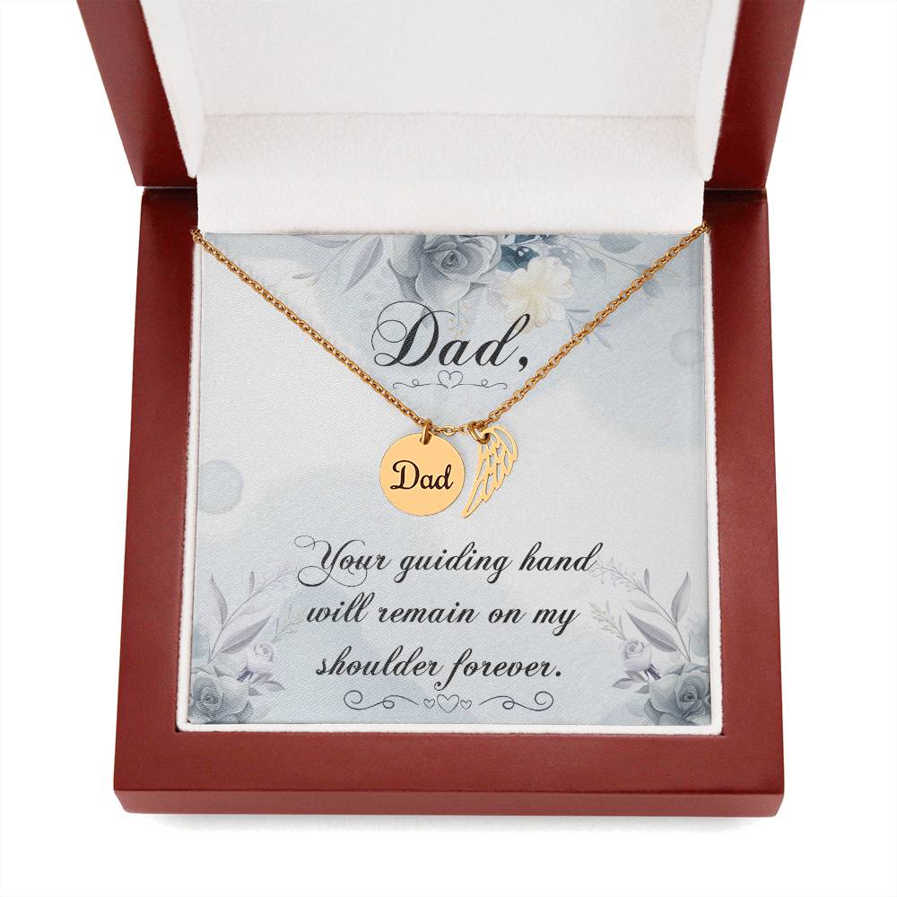 Dad Your Guiding Hand Memorial Necklace