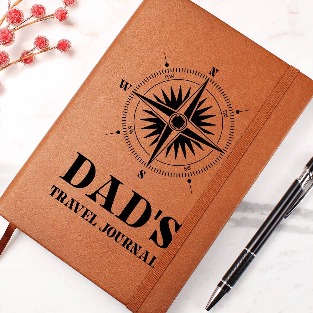 Dad's Travel Journal - Graphic Leather Journal
