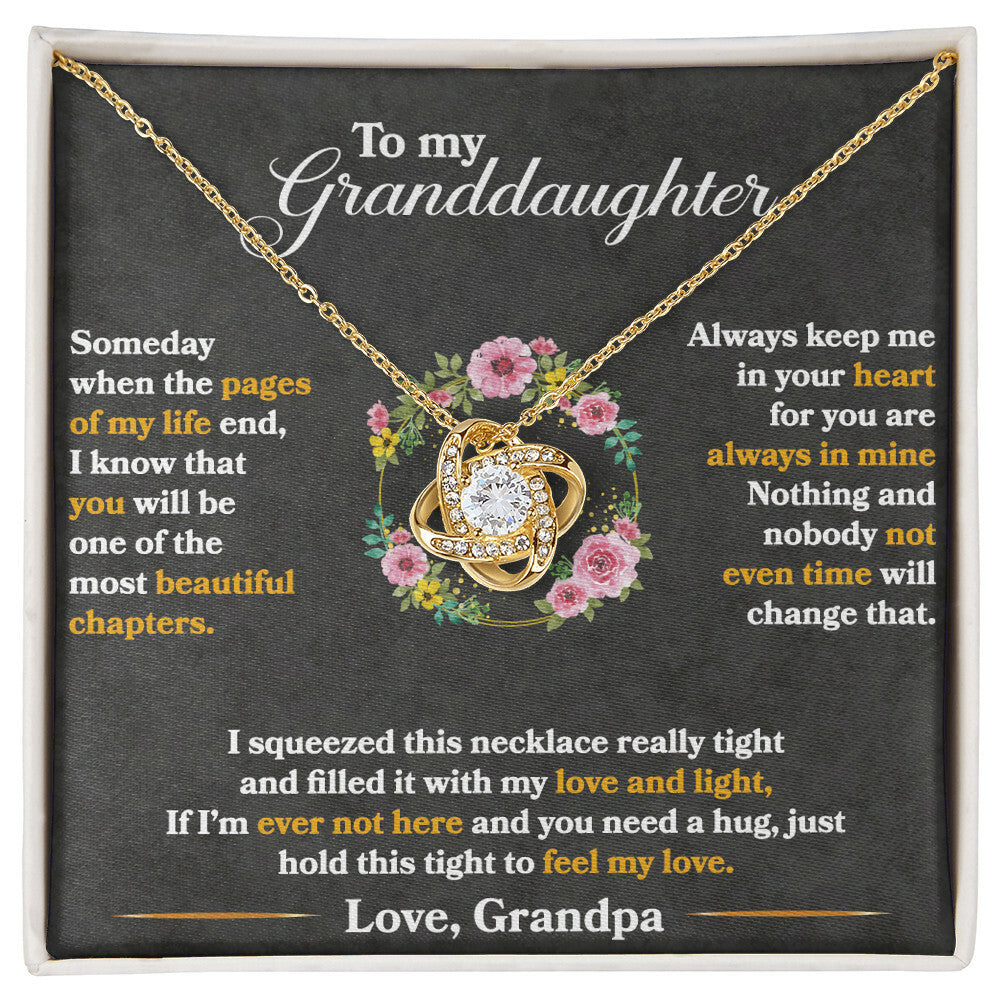 To My Granddaughter, Hold This Tight To Feel My Love