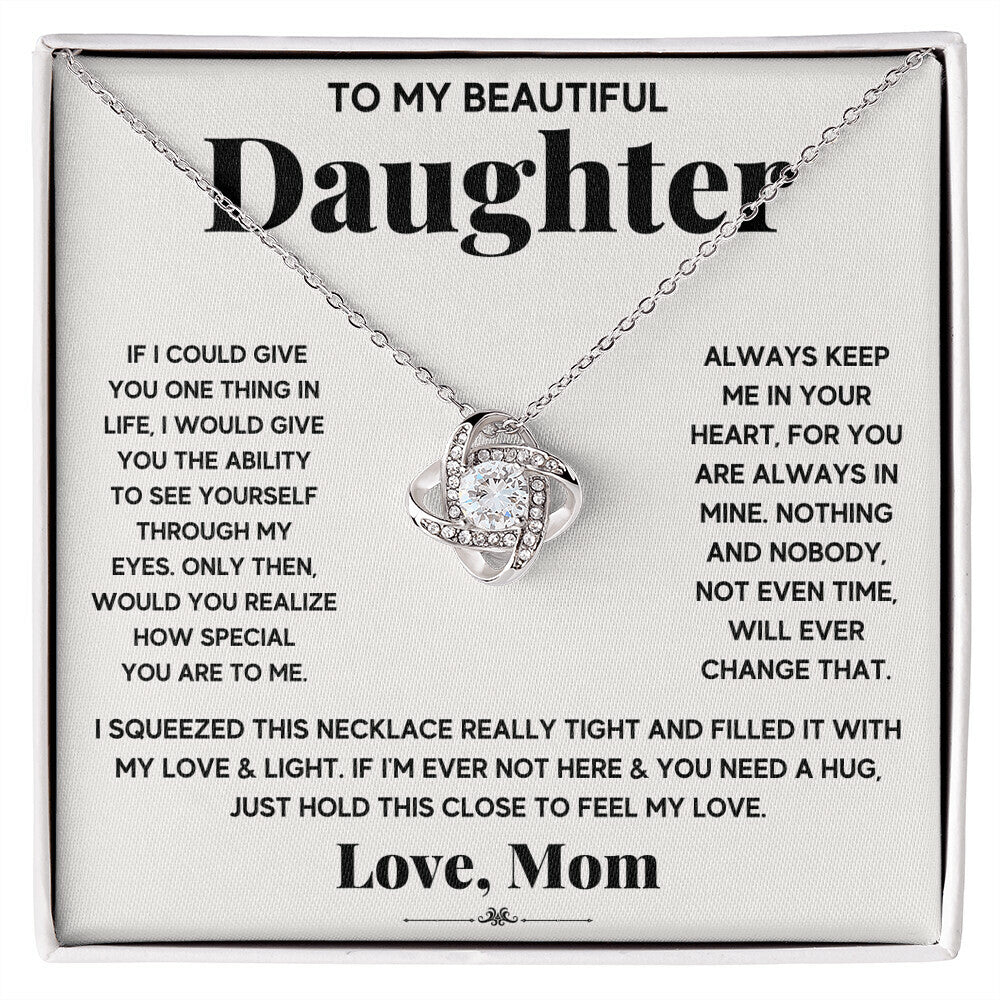 To My Beautiful Daughter, Just Hold This To Feel My Love