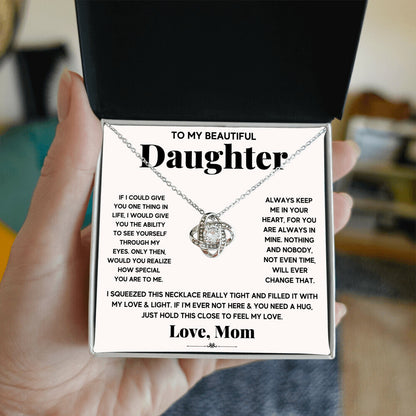 To My Beautiful Daughter, Just Hold This To Feel My Love