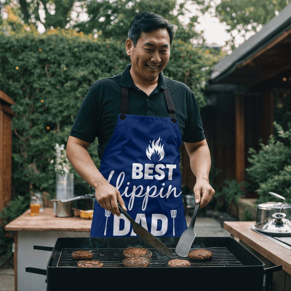 Best Flippin Dad Apron - Adult Apron