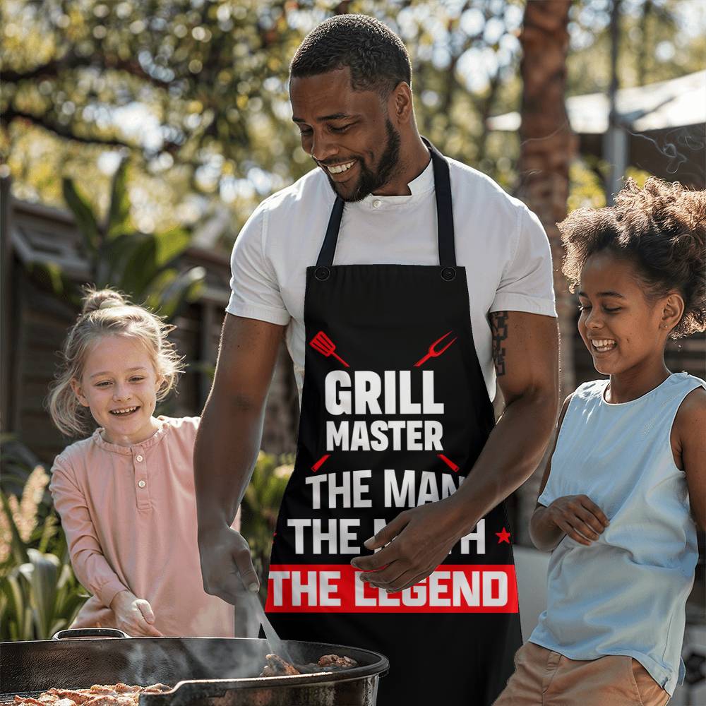 Grill Master The Man The Myth The Legend Apron - Adult Apron