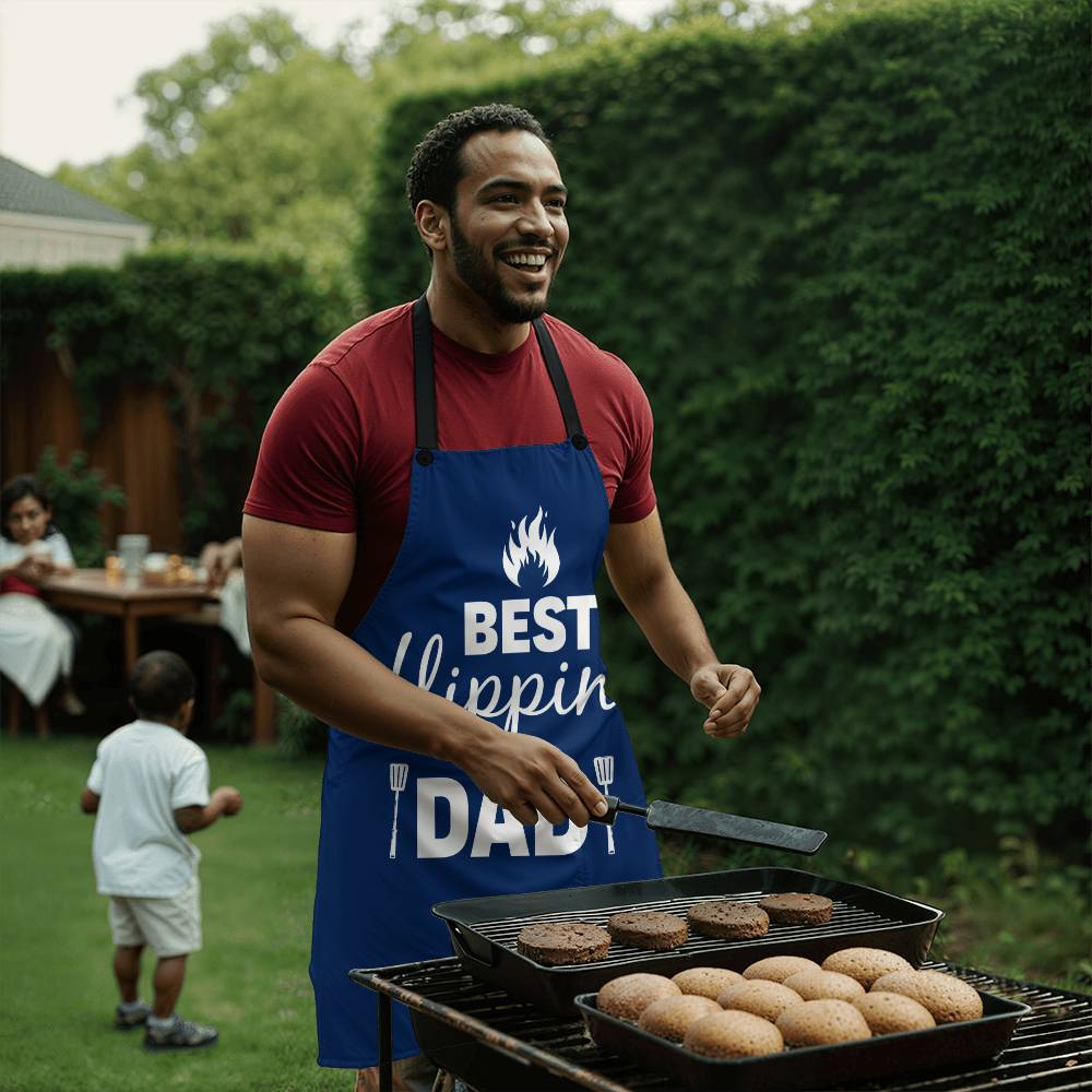 Best Flippin Dad Apron - Adult Apron