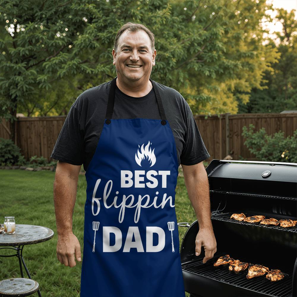 Best Flippin Dad Apron - Adult Apron