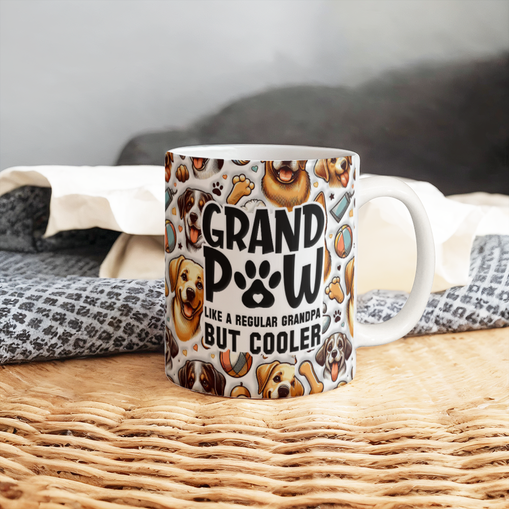 Grand Paw White Ceramic Mug