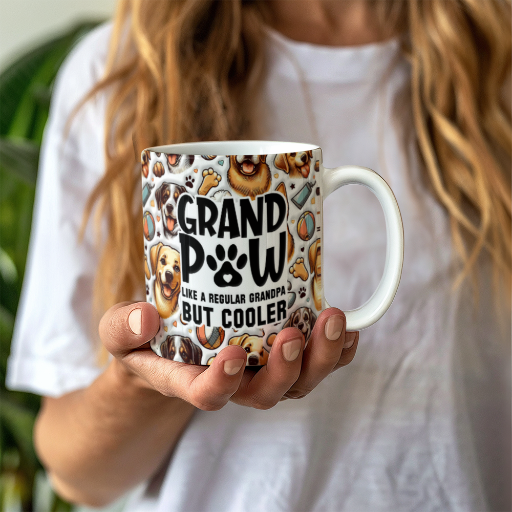 Grand Paw White Ceramic Mug