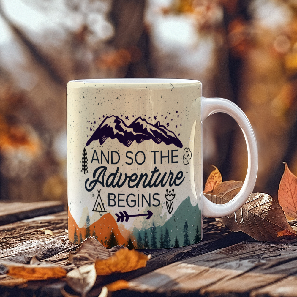 And So The Adventure Begins White Ceramic Mug