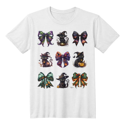 Halloween Black Cats & Bows Set #1 T-Shirt