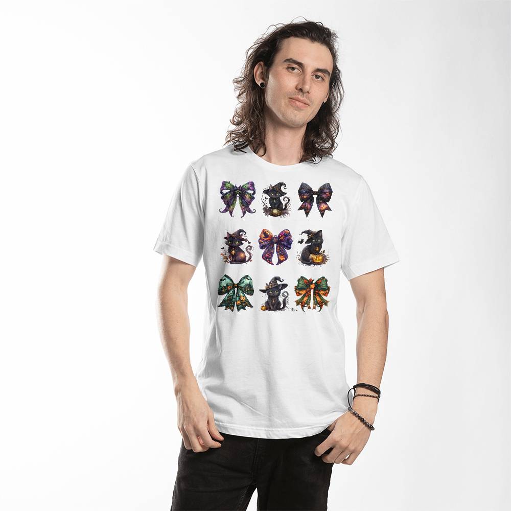 Halloween Black Cats & Bows Set #1 T-Shirt