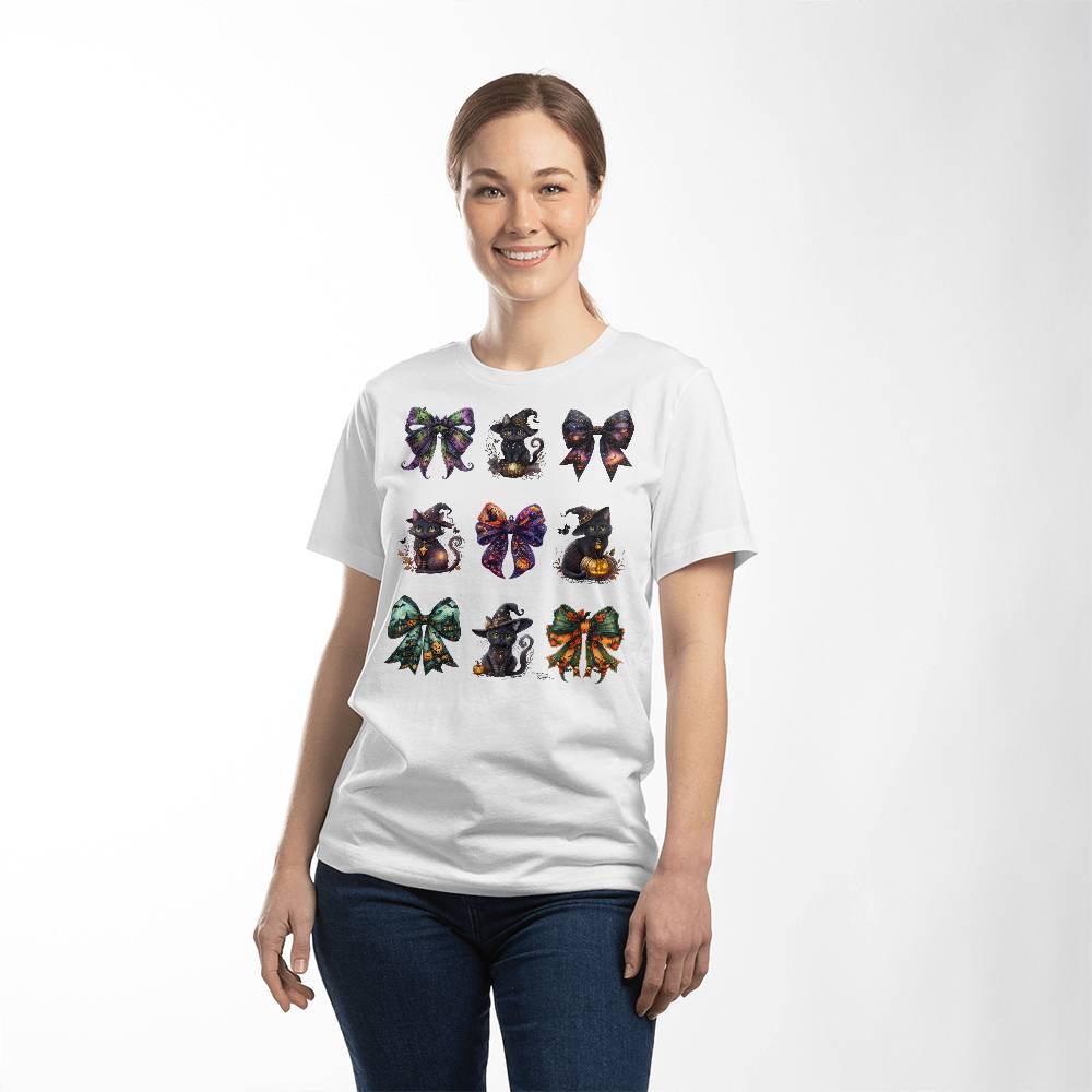 Halloween Black Cats & Bows Set #1 T-Shirt