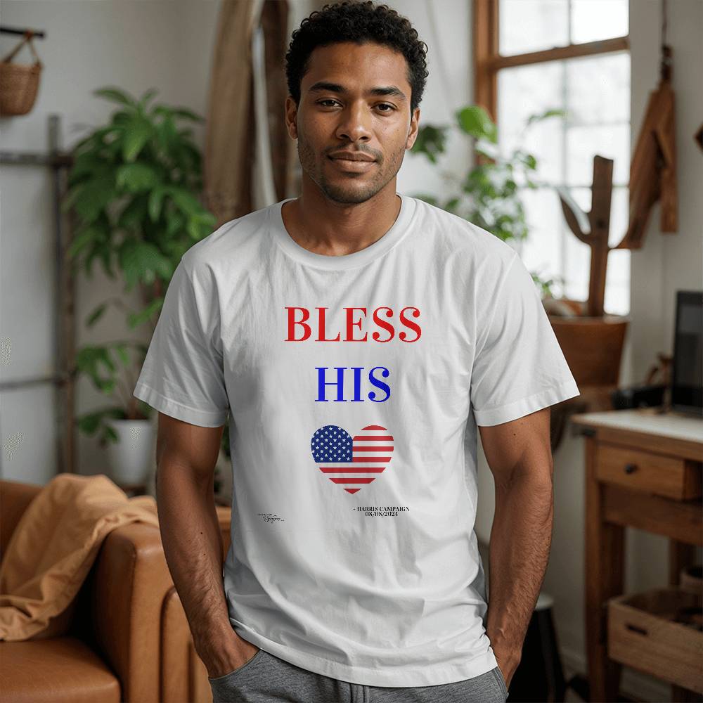 Bless His Heart - Harris Campaign 2024 Presidential Election Unisex T-Shirt With Front Print