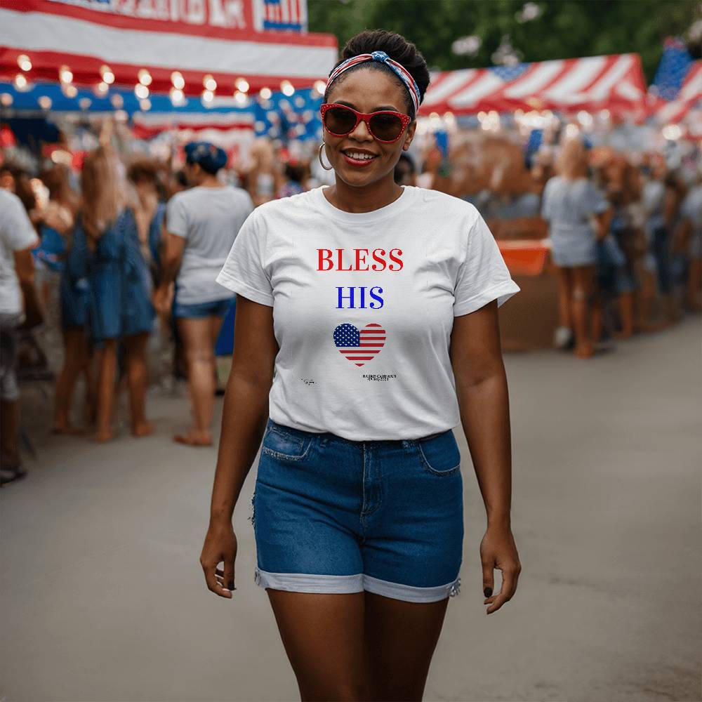 Bless His Heart - Harris Campaign 2024 Presidential Election Unisex T-Shirt With Front Print