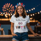 We The People GO VOTE Unisex T-Shirt With Front Print