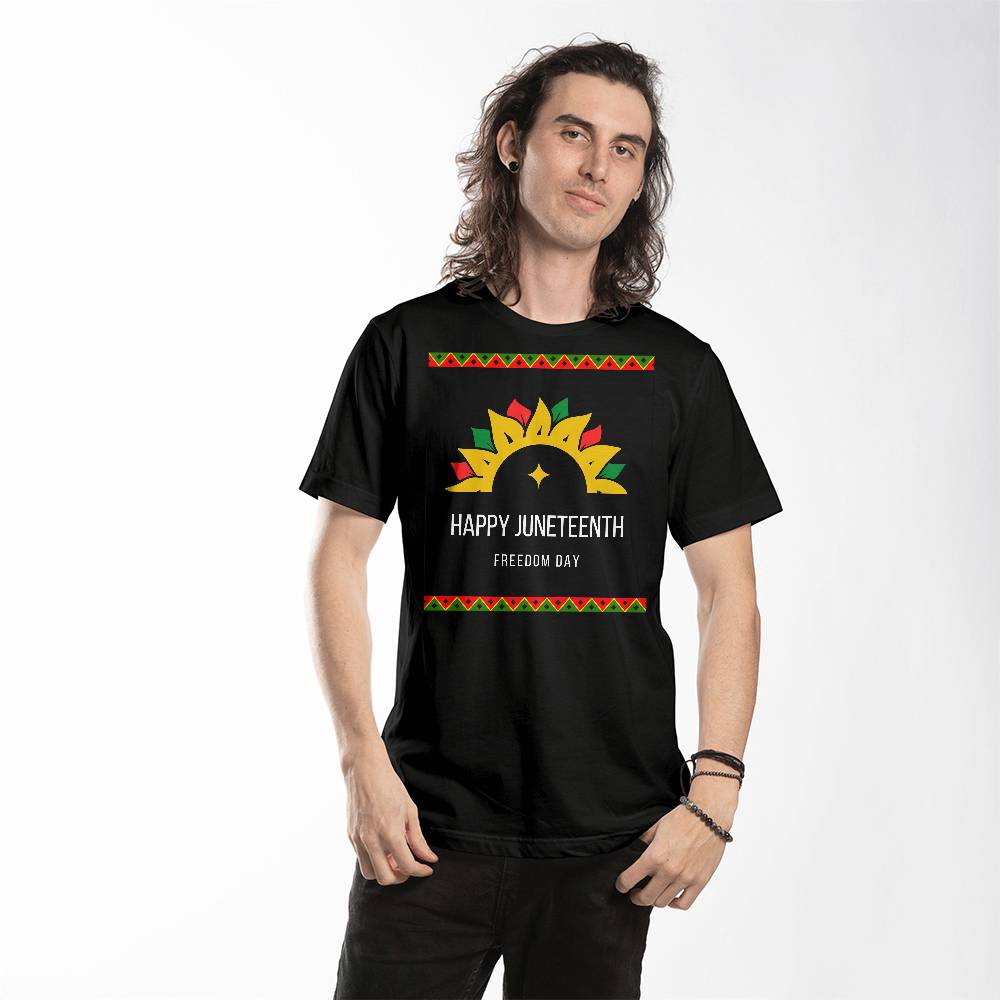 Happy Juneteenth Freedom Day Unisex T-Shirt Front Print