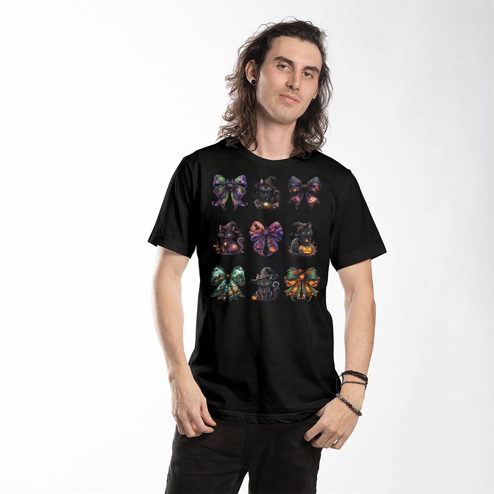 Halloween Black Cats & Bows Set #1 T-Shirt