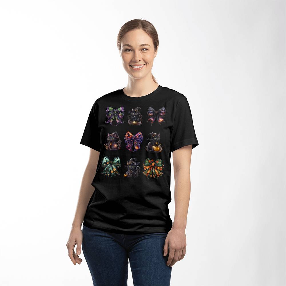 Halloween Black Cats & Bows Set #1 T-Shirt