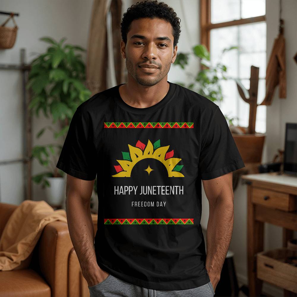 Happy Juneteenth Freedom Day Unisex T-Shirt Front Print