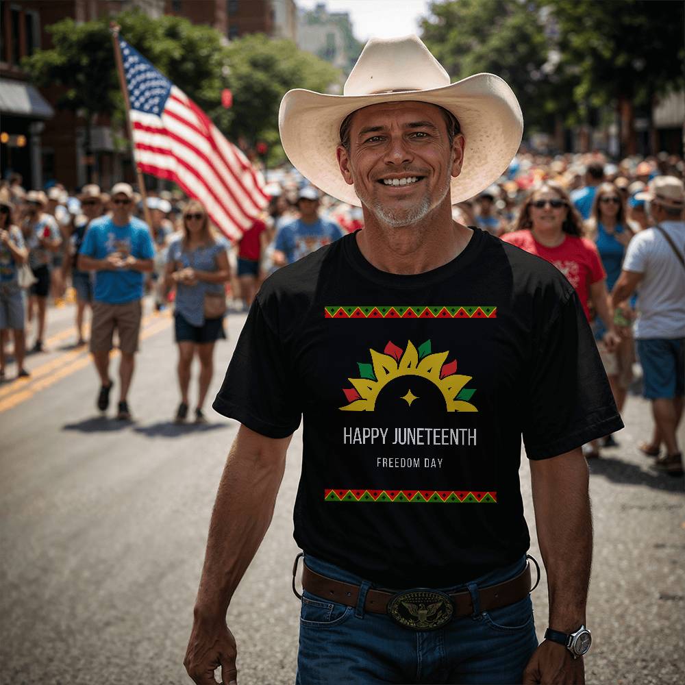 Happy Juneteenth Freedom Day Unisex T-Shirt Front Print