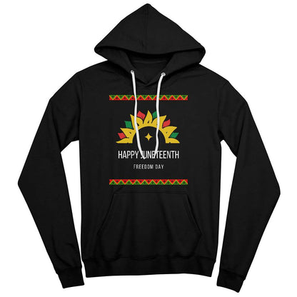 Happy Juneteenth Freedom Day Unisex Pullover Hoodie Front Print