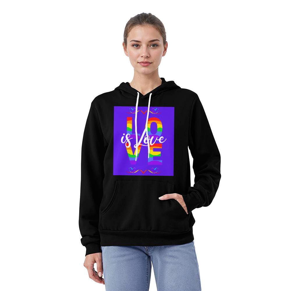 Love Is Love Unisex Pullover Hoodie Front Print