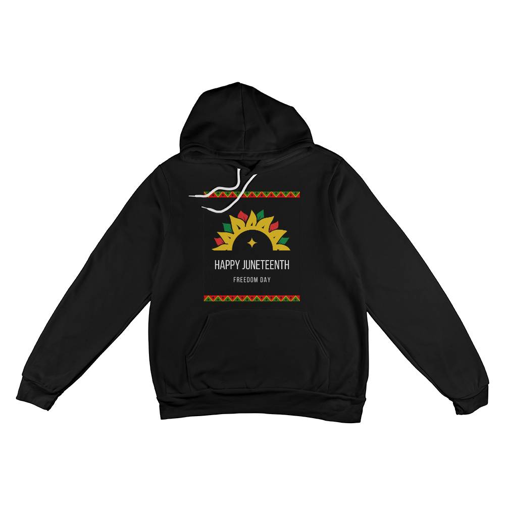 Happy Juneteenth Freedom Day Unisex Pullover Hoodie Front Print