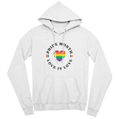 Pride Month Love Is Love Unisex Pullover Hoodie Front Print