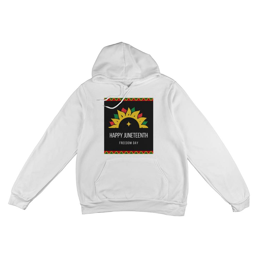 Happy Juneteenth Freedom Day Unisex Pullover Hoodie Front Print