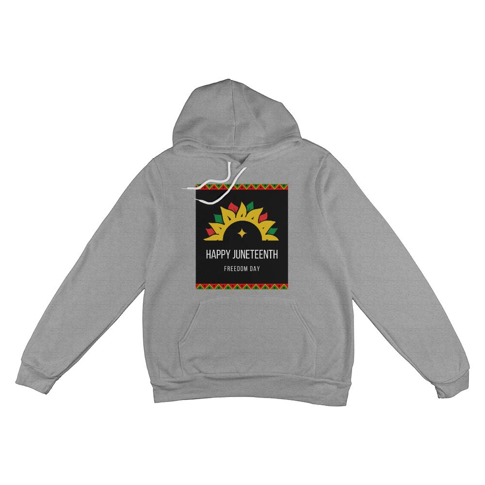 Happy Juneteenth Freedom Day Unisex Pullover Hoodie Front Print