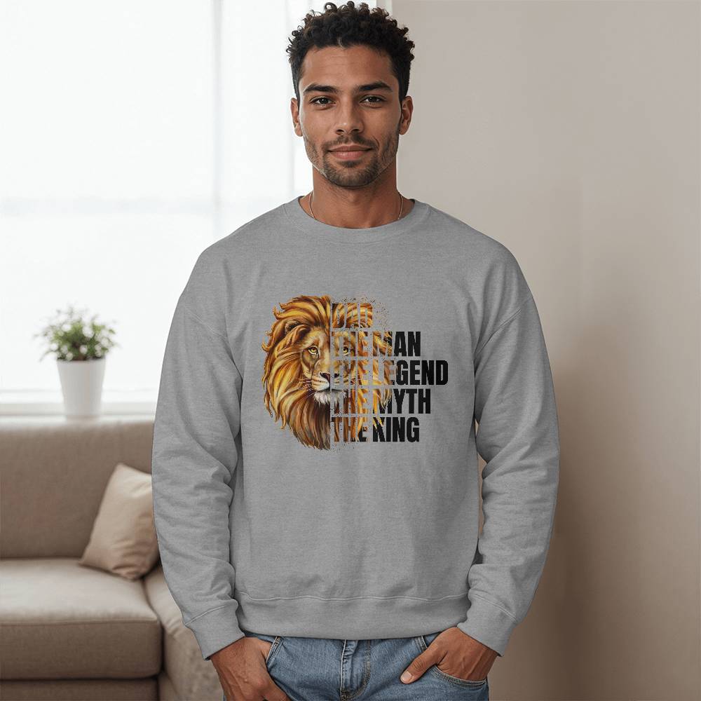 Dad The Man The Legend The Myth The King Crewneck Sweatshirt