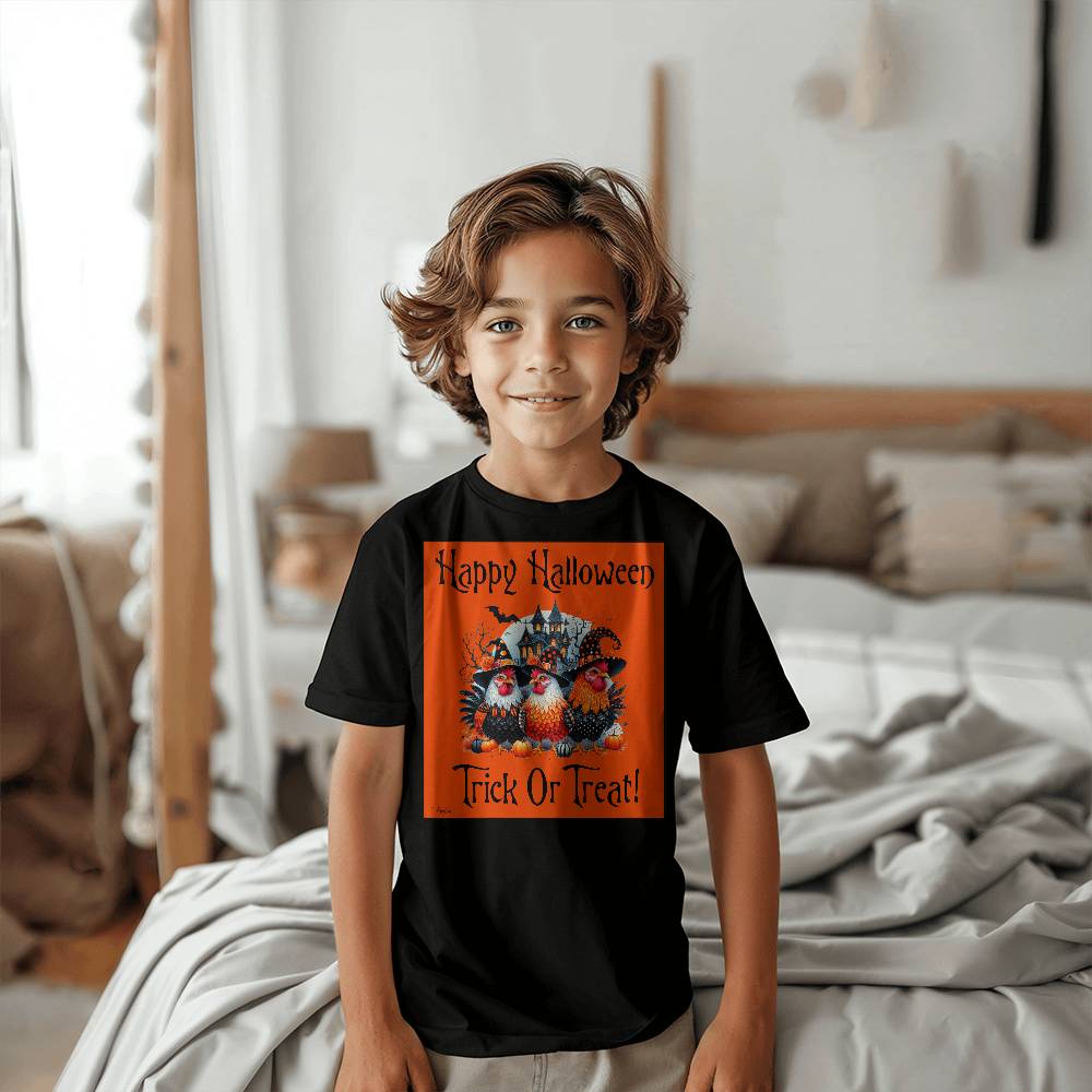 Happy Halloween Trick Or Treat! Unisex Youth T-Shirt With Front Print