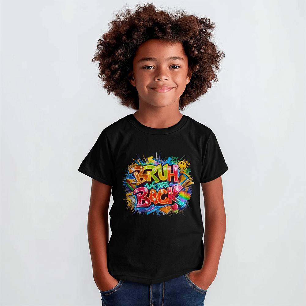 Bruh We Are Back Unisex Youth T-Shirt With Front Print