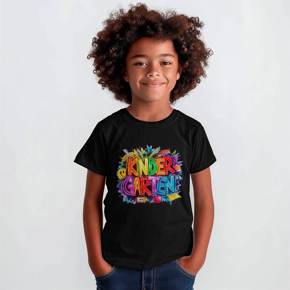 Back To School Retro Kindergarten Unisex Youth T-Shirt With Front Print