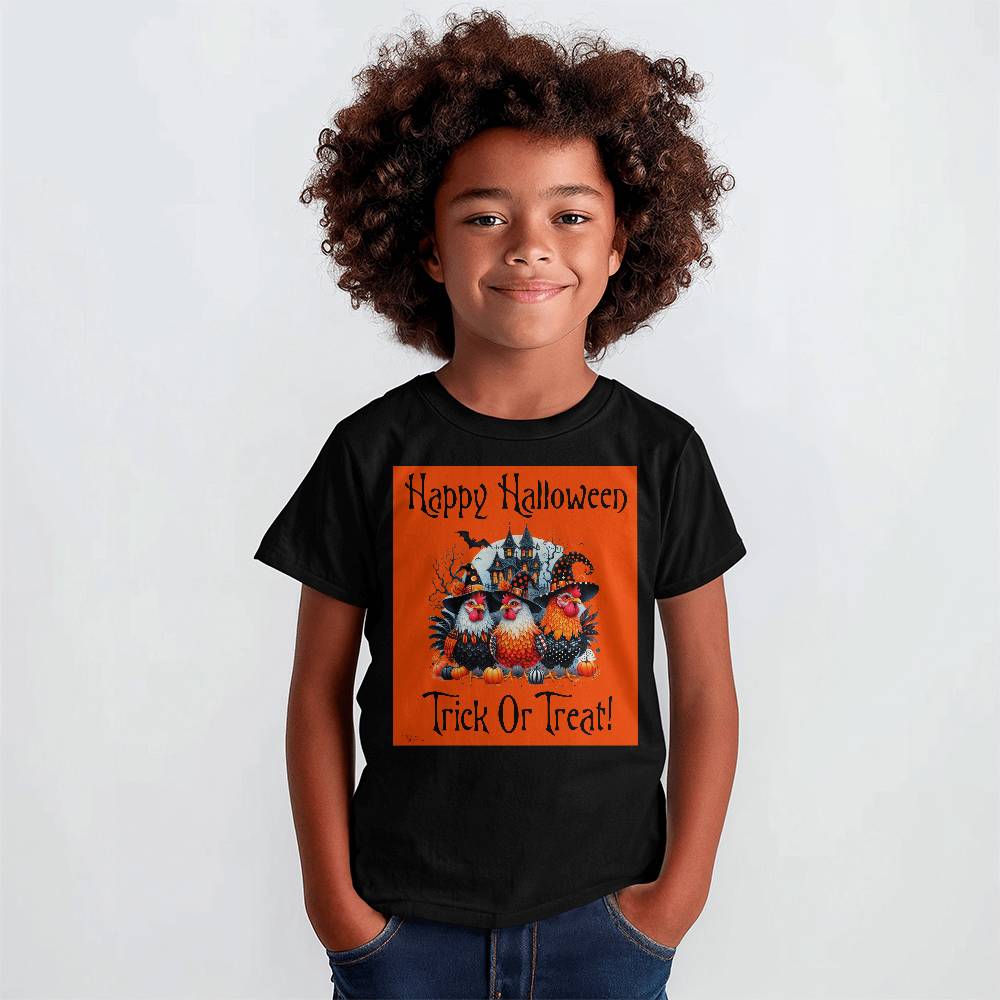 Happy Halloween Trick Or Treat! Unisex Youth T-Shirt With Front Print