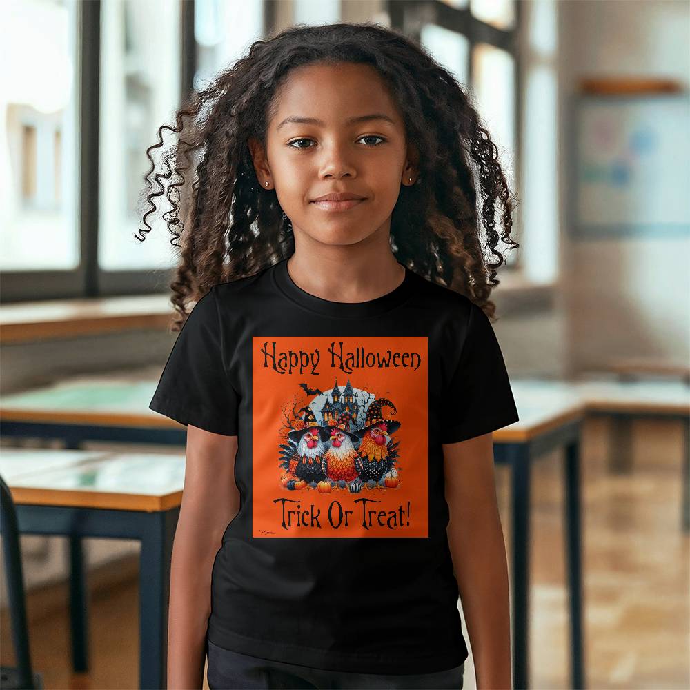 Happy Halloween Trick Or Treat! Unisex Youth T-Shirt With Front Print