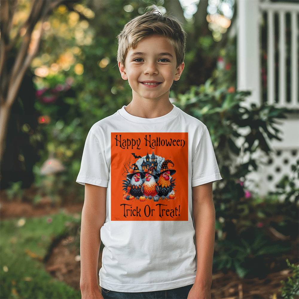 Happy Halloween Trick Or Treat! Unisex Youth T-Shirt With Front Print