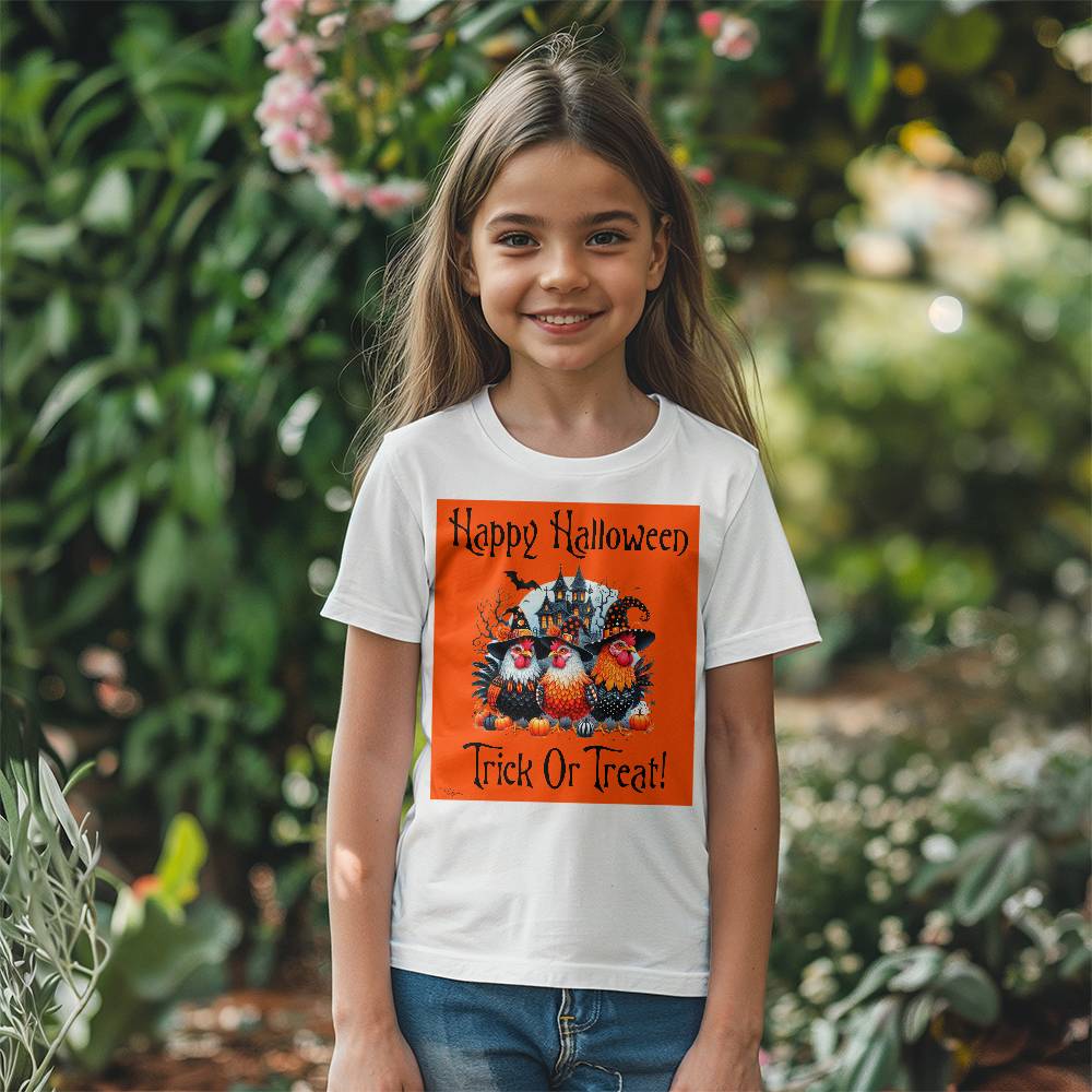 Happy Halloween Trick Or Treat! Unisex Youth T-Shirt With Front Print