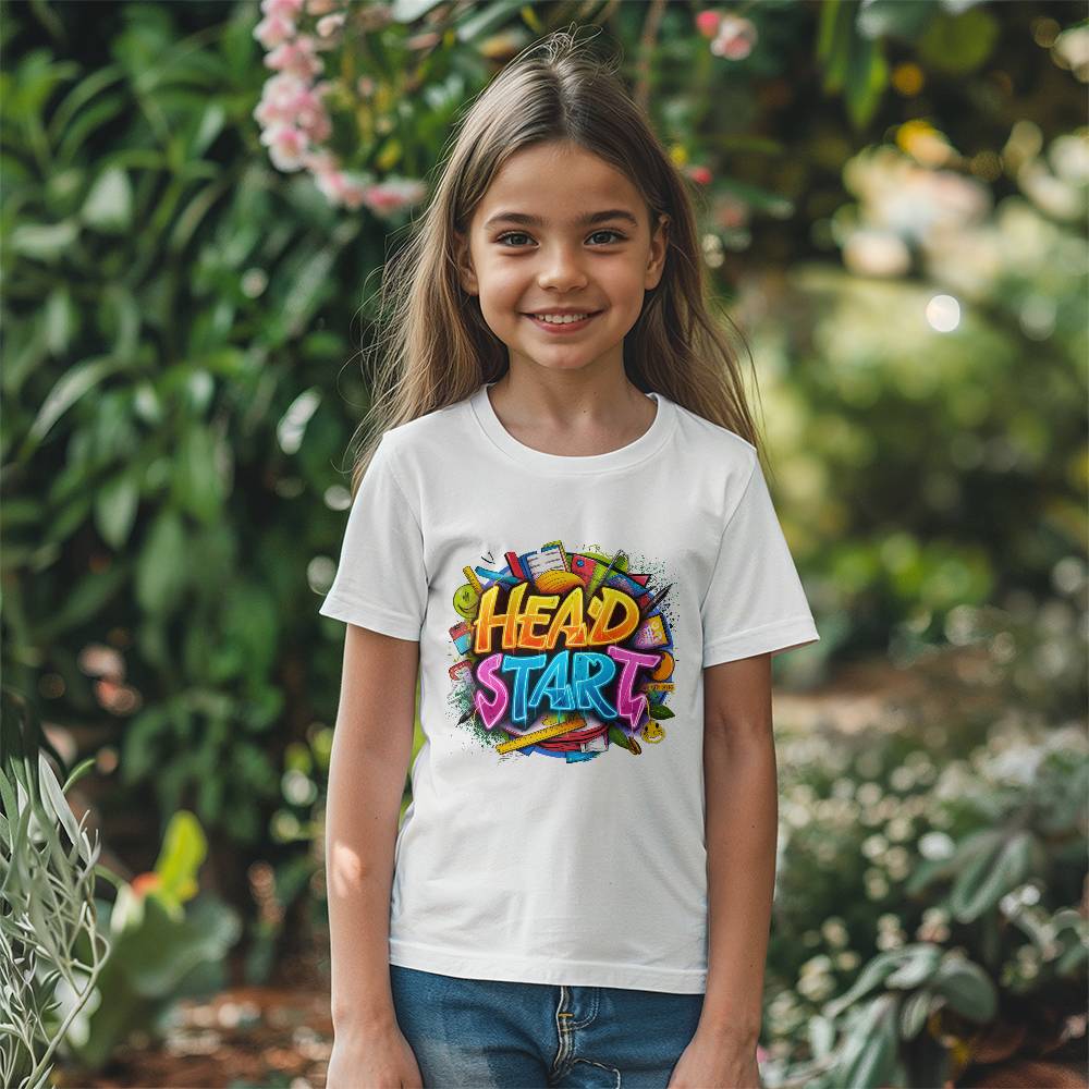 Back To School Retro Head Start Unisex Youth T-Shirt With Front Print