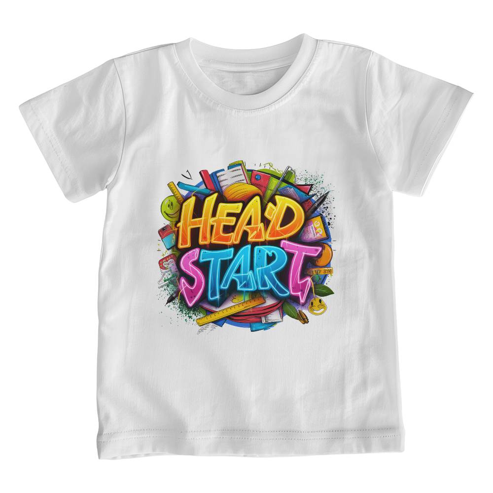 Back To School Retro Head Start Unisex Youth T-Shirt With Front Print