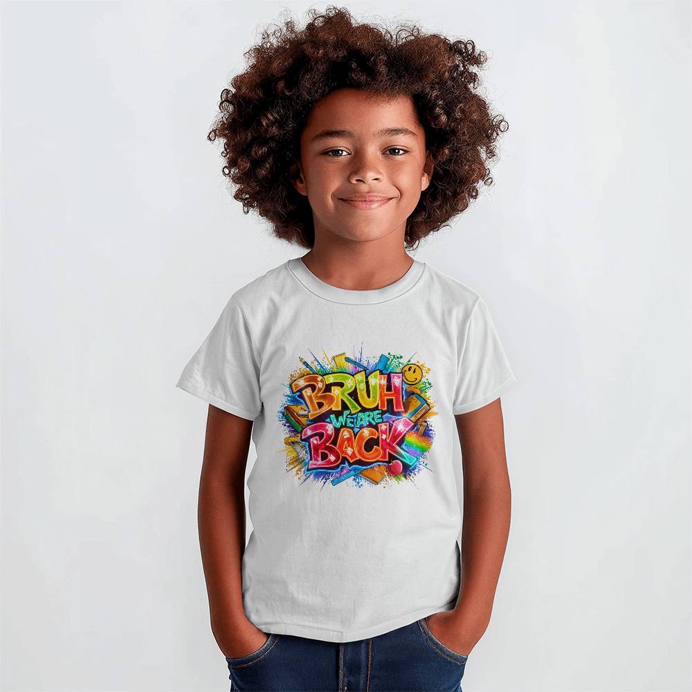 Bruh We Are Back Unisex Youth T-Shirt With Front Print