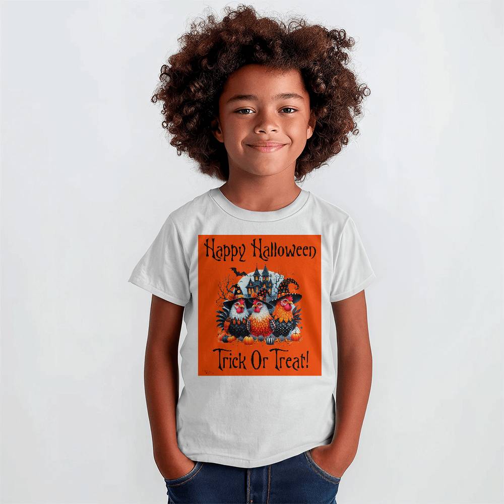 Happy Halloween Trick Or Treat! Unisex Youth T-Shirt With Front Print