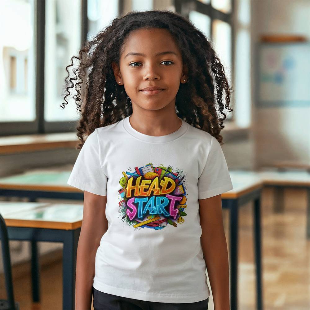 Back To School Retro Head Start Unisex Youth T-Shirt With Front Print