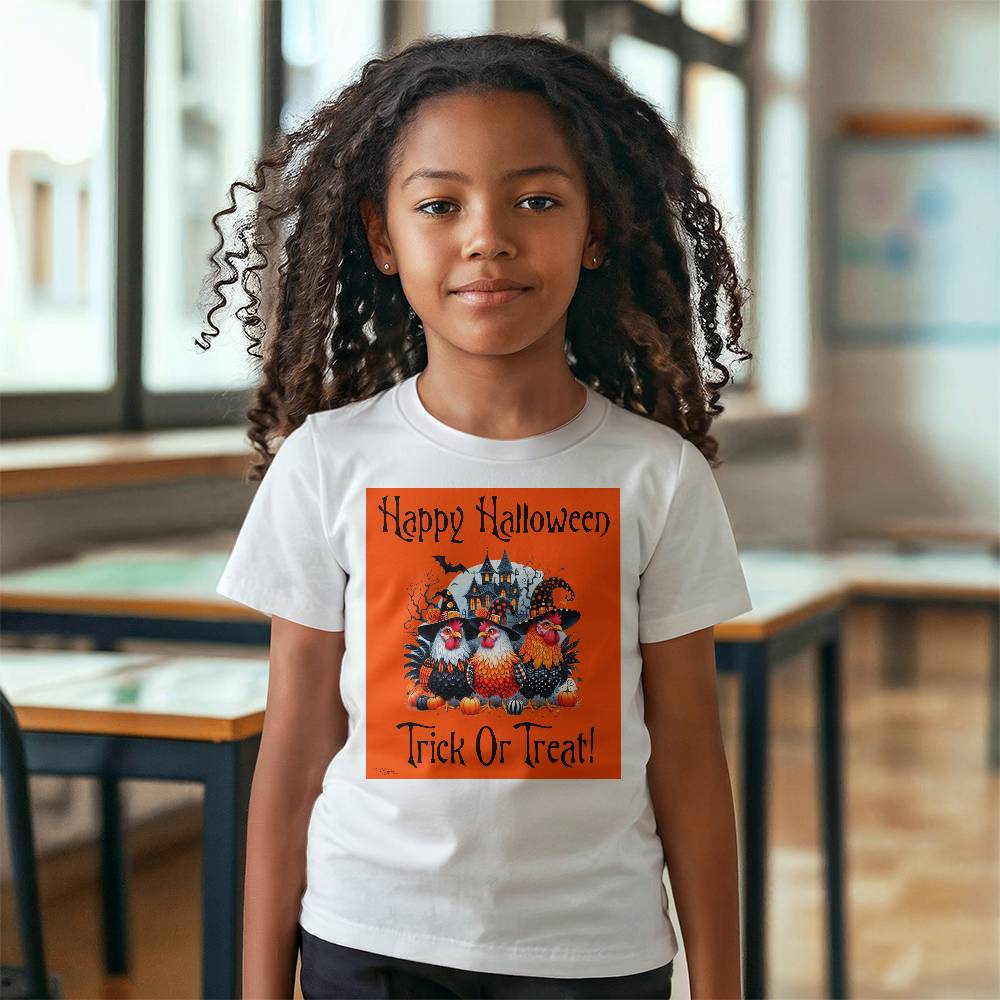 Happy Halloween Trick Or Treat! Unisex Youth T-Shirt With Front Print