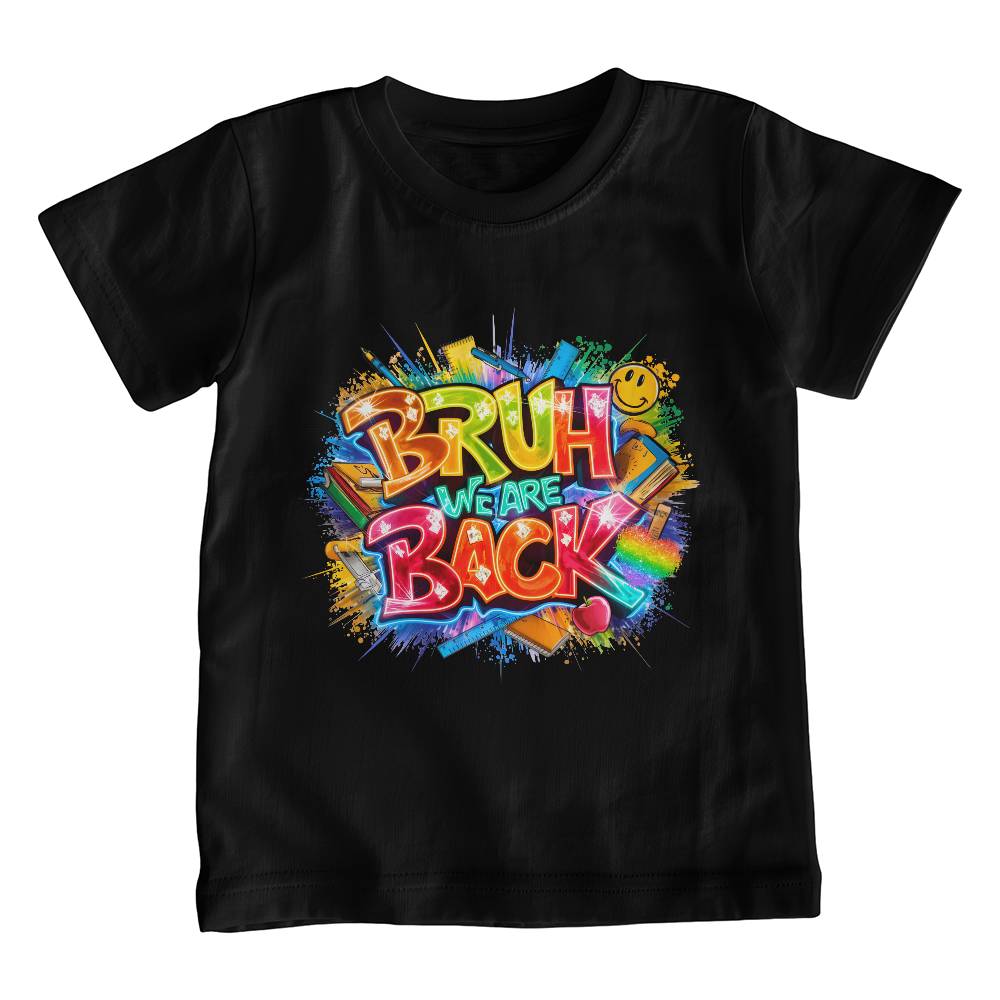 Bruh We Are Back Unisex Youth T-Shirt With Front Print