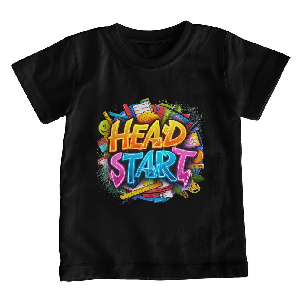 Back To School Retro Head Start Unisex Youth T-Shirt With Front Print