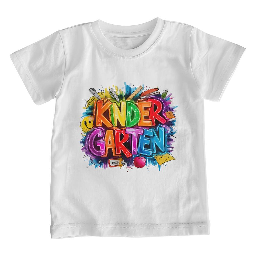 Back To School Retro Kindergarten Unisex Youth T-Shirt With Front Print