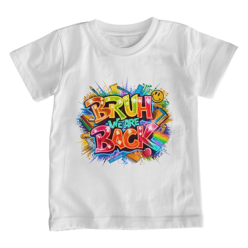 Bruh We Are Back Unisex Youth T-Shirt With Front Print